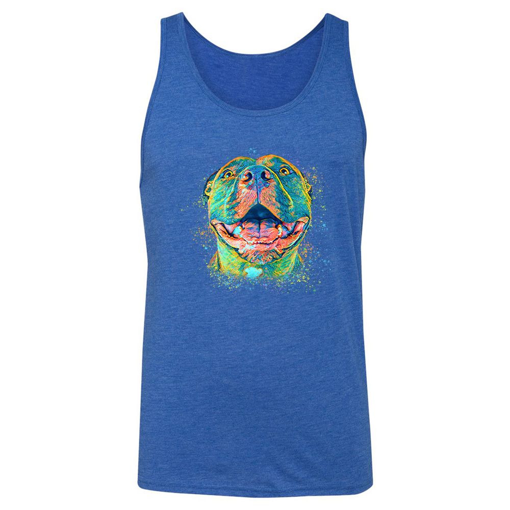 Unisex Jersey Tank - BG5JZFHK - True Royal Triblend - 12