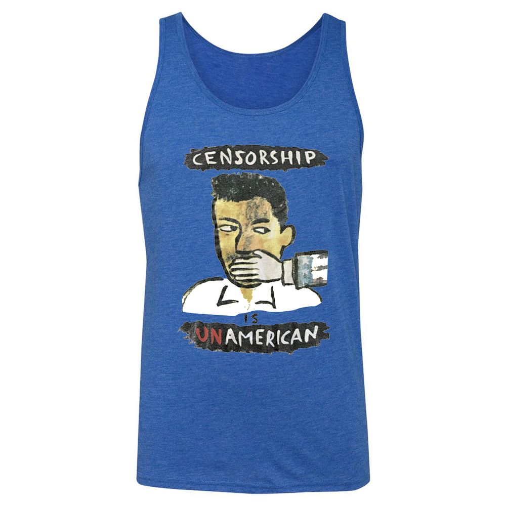 Censorship is Unamerican - True Royal Triblend - 12