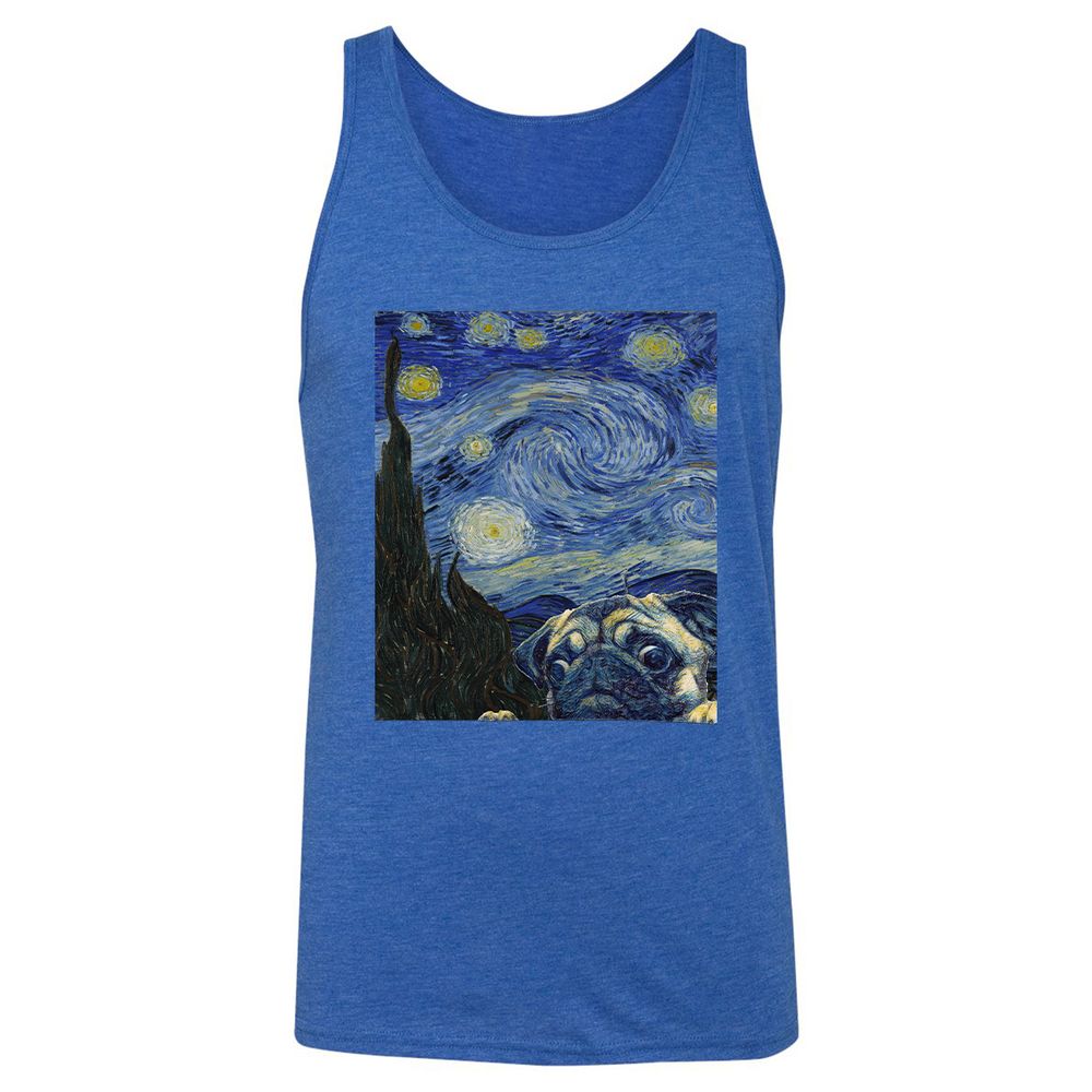 Unisex Jersey Tank - TJ4MQ823 - True Royal Triblend - 12