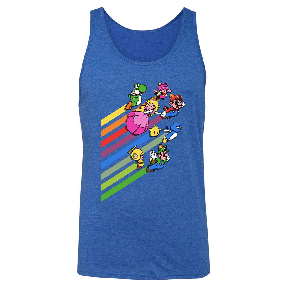 Unisex Jersey Tank - PWRMCXYS - True Royal Triblend - 12