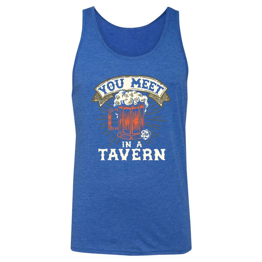 Unisex Jersey Tank - 383DFVEP - True Royal Triblend - 12