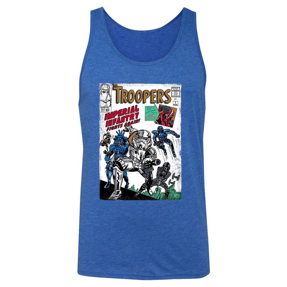 Unisex Jersey Tank - JWA7DQ2R - True Royal Triblend - 12