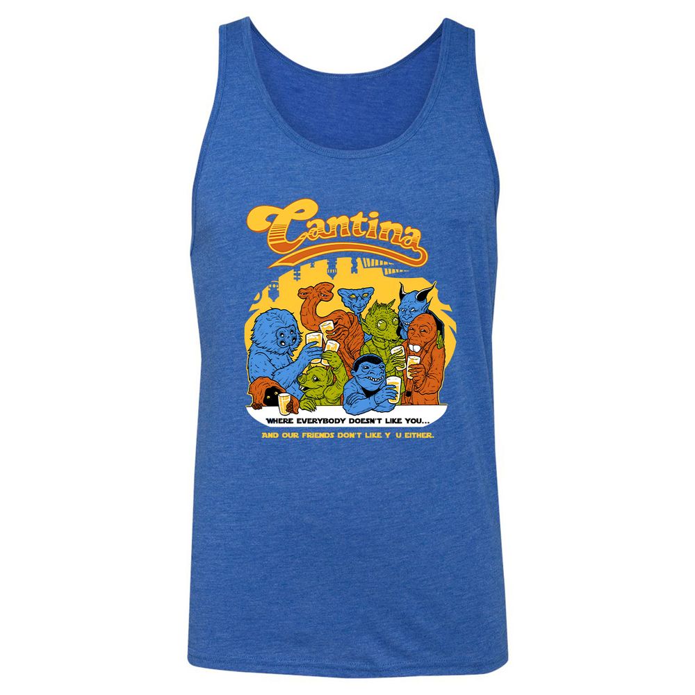 Unisex Jersey Tank - UVEN15DV - True Royal Triblend - 12