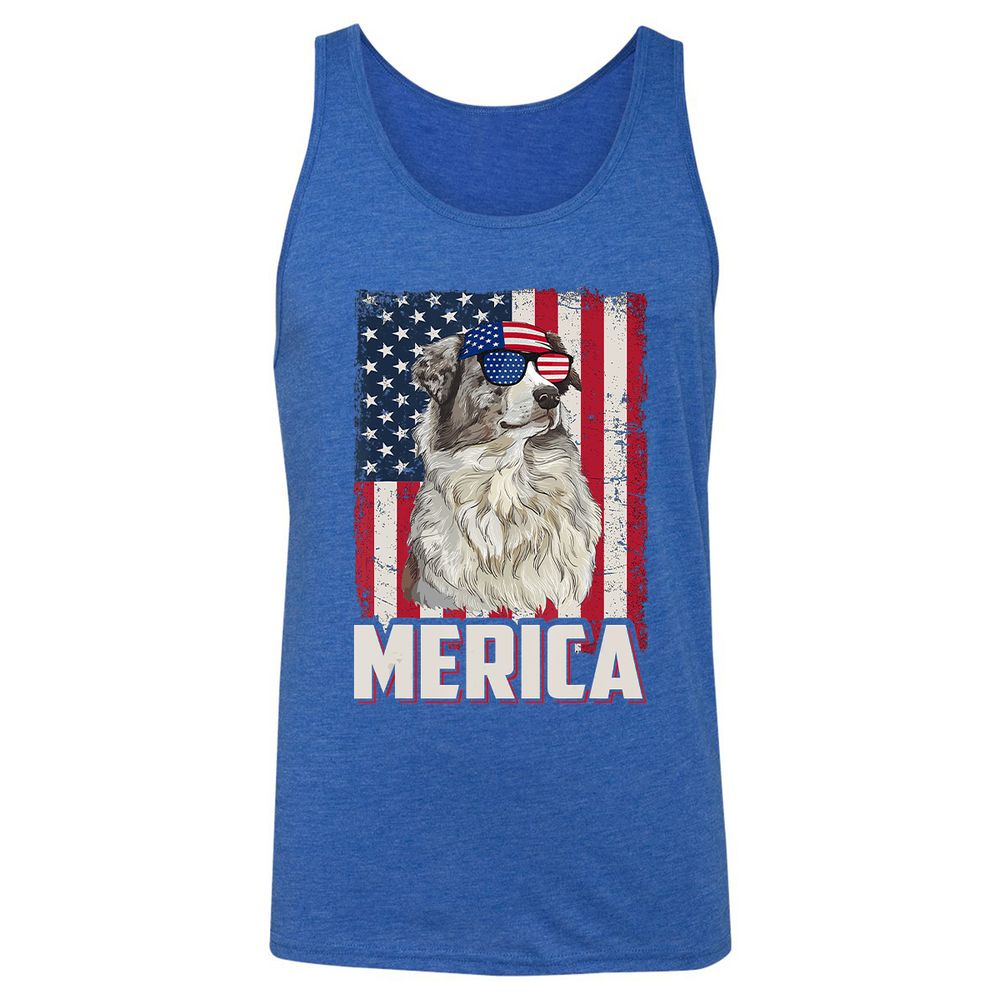 Unisex Jersey Tank - 2C5KM2R4 - True Royal Triblend - 12