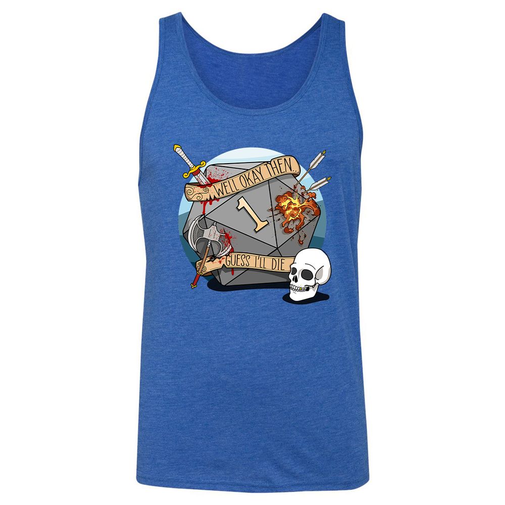 Unisex Jersey Tank - R796XEP3 - True Royal Triblend - 12