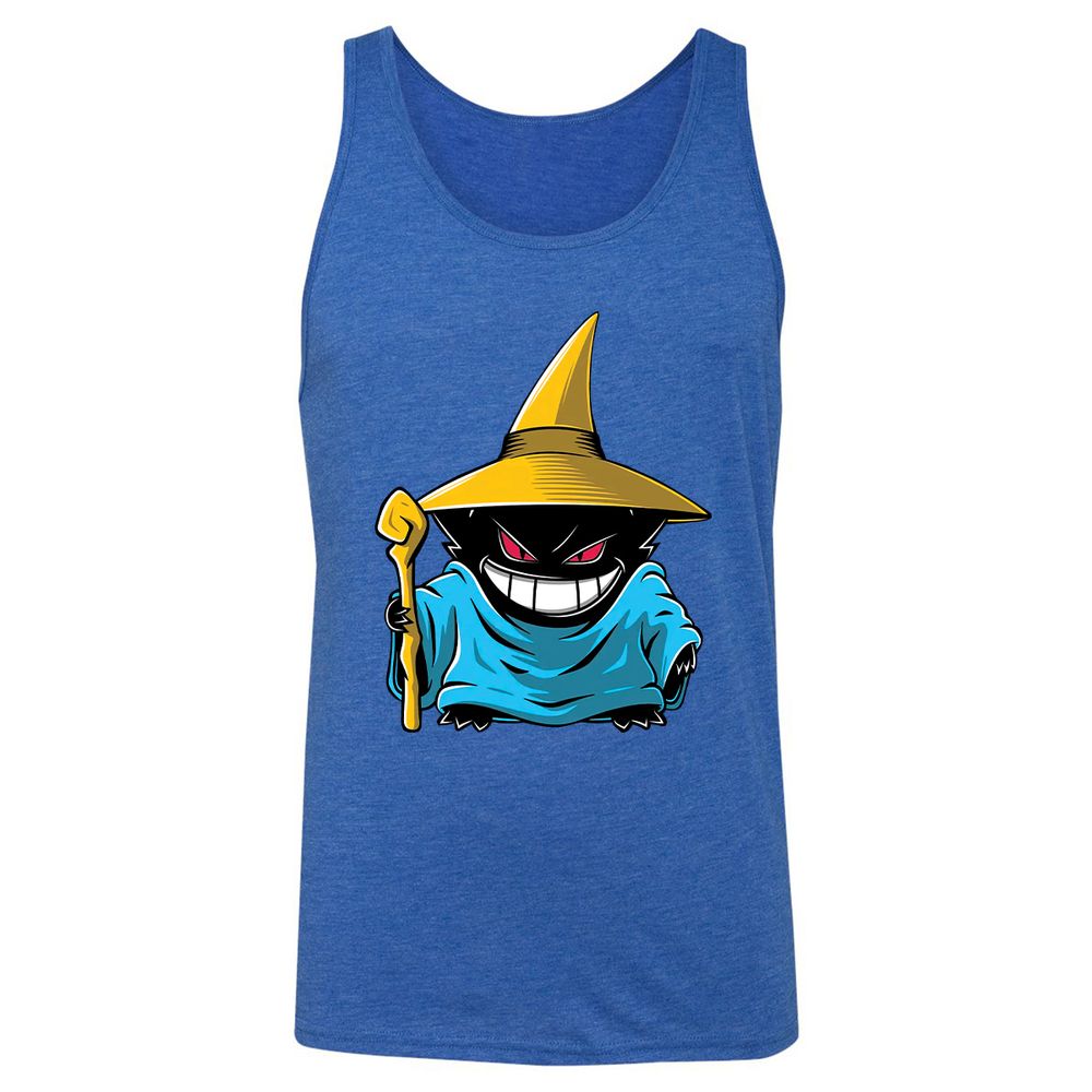 Unisex Jersey Tank - Black - True Royal Triblend - 12