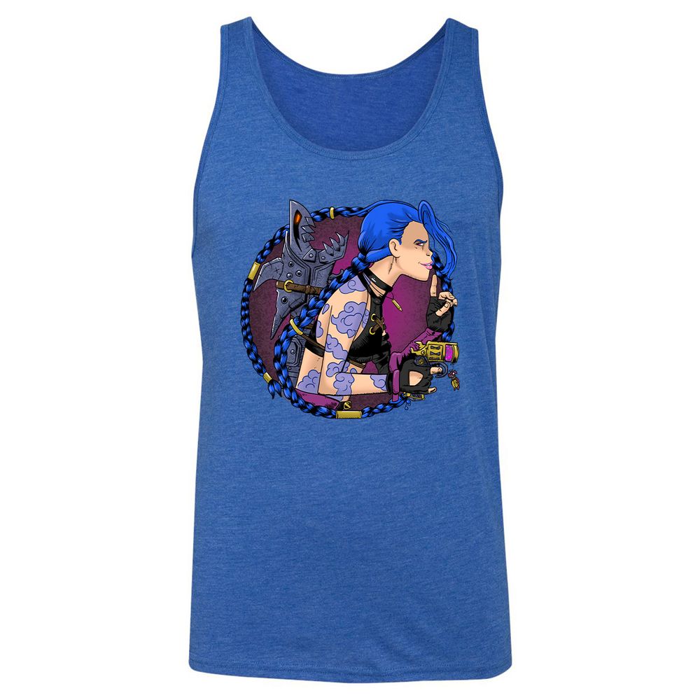 Unisex Jersey Tank - 83F31PBF - True Royal Triblend - 12
