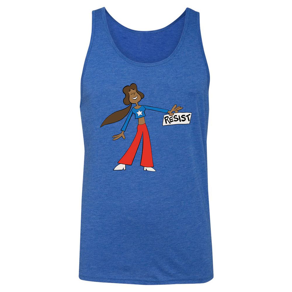 Unisex Jersey Tank - 7E2MV134 - True Royal Triblend - 12