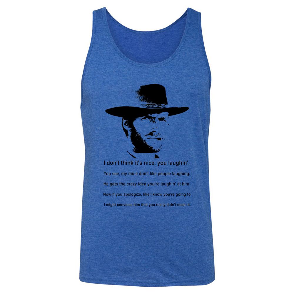 Clint Eastwood Mule Quote - True Royal Triblend - 12
