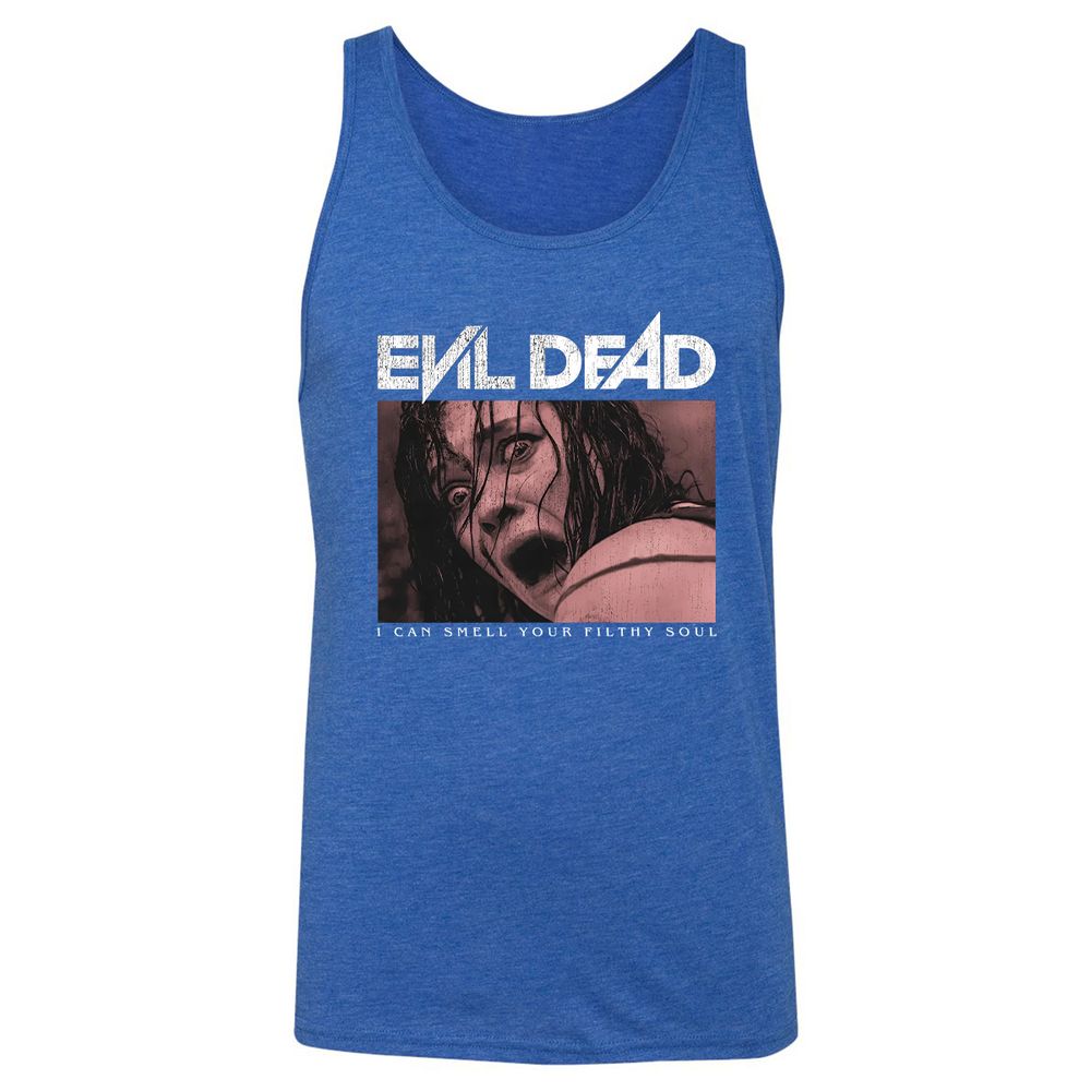 Unisex Jersey Tank - Black - True Royal Triblend - 12