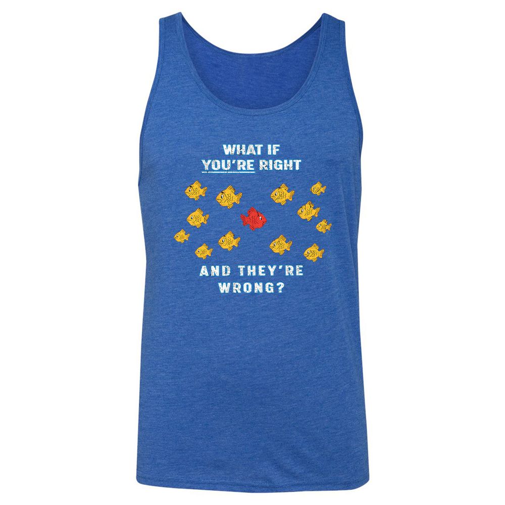 Unisex Jersey Tank - WPNR6KMC - True Royal Triblend - 12