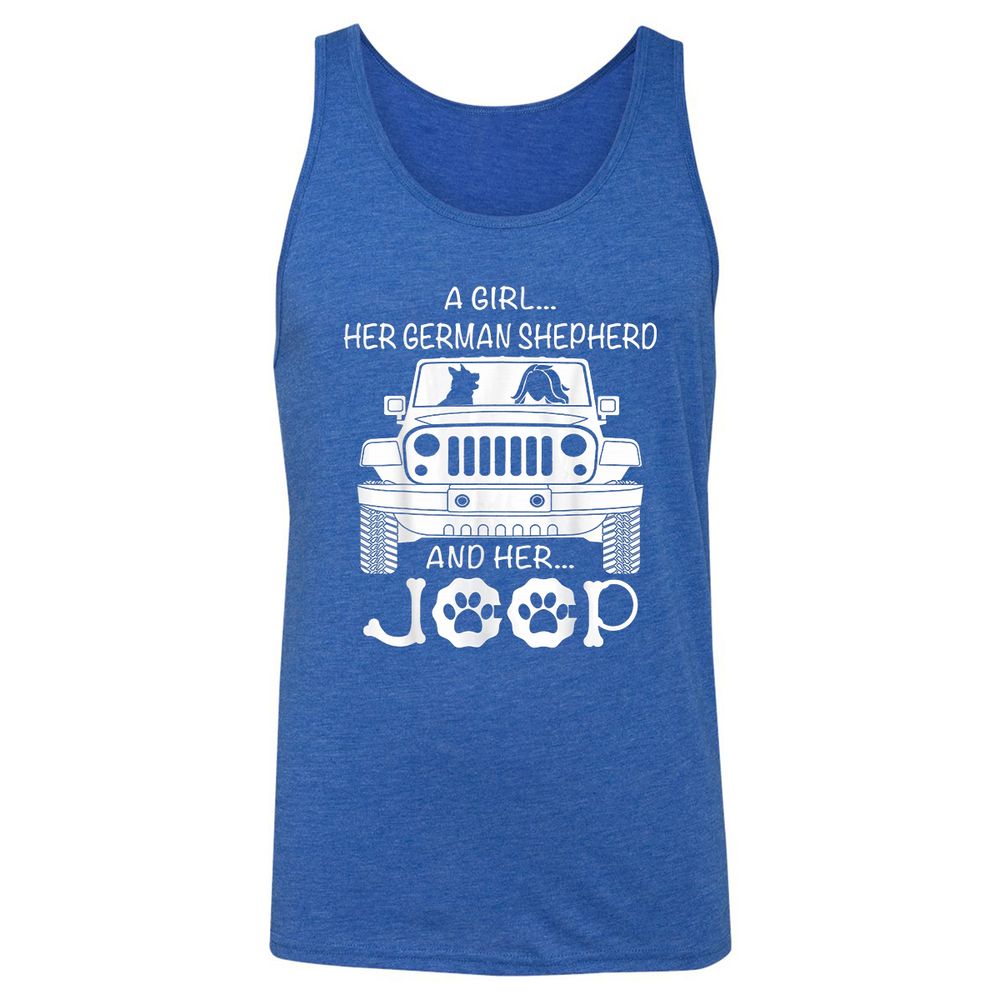 Unisex Jersey Tank - UAWYH527 - True Royal Triblend - 12