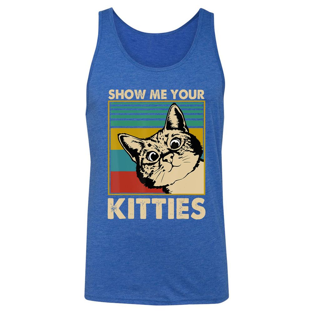 Unisex Jersey Tank - DM63NCHA - True Royal Triblend - 12