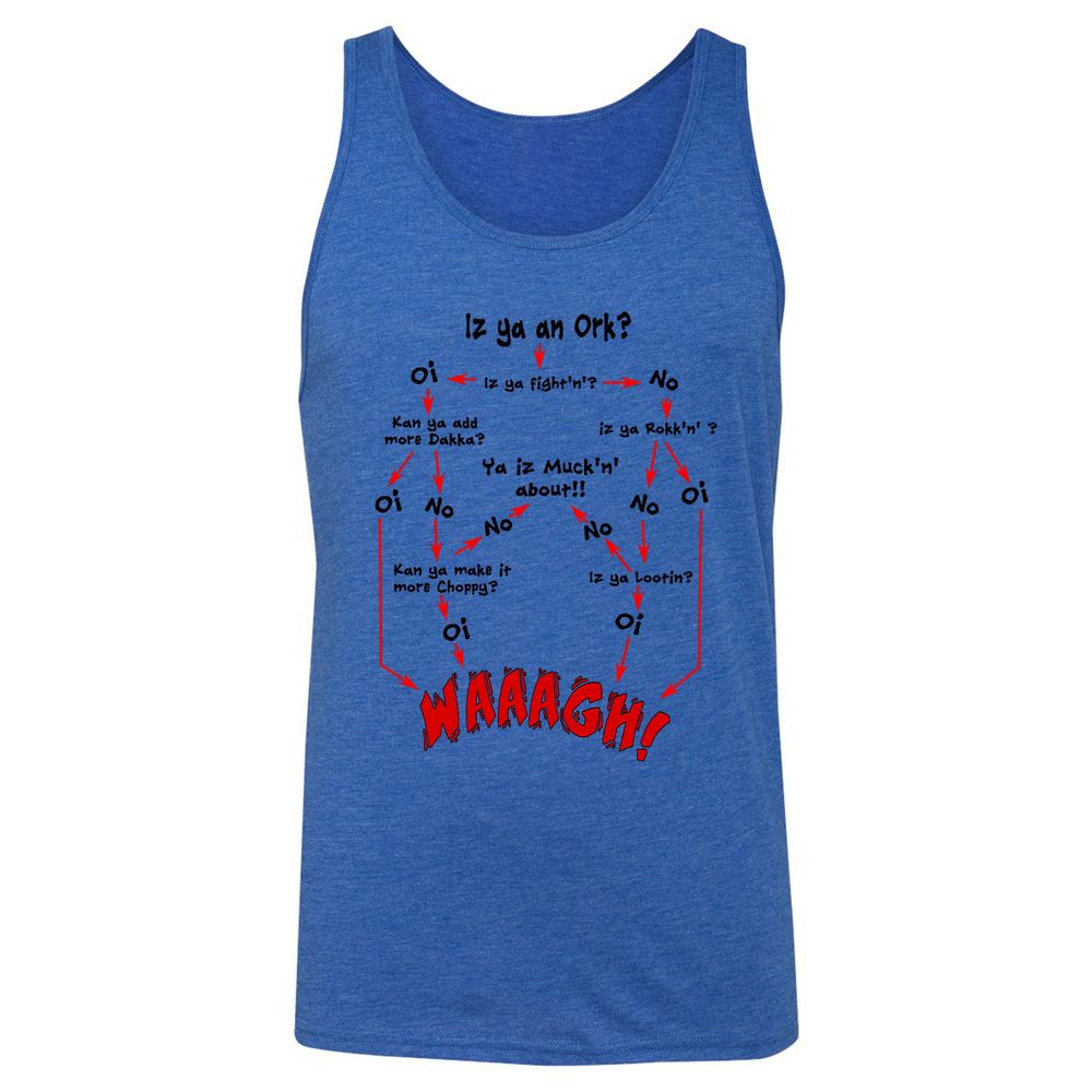 Unisex Jersey Tank - UYUQK5J4 - True Royal Triblend - 12