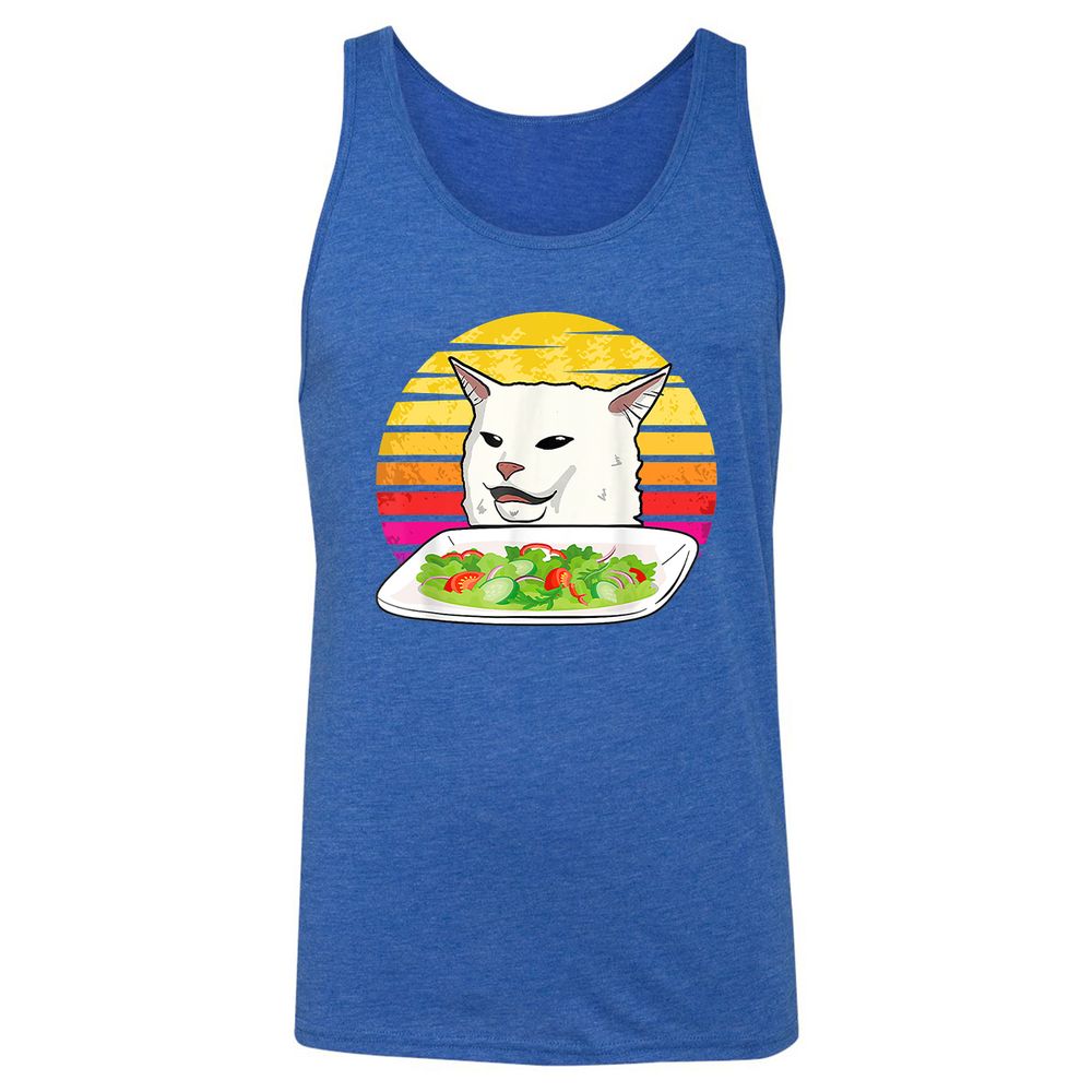 Unisex Jersey Tank - CAKEYZGC - True Royal Triblend - 12