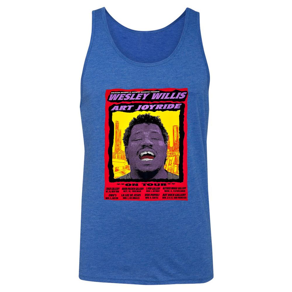 WESLEY WILLIS - ART JOYRIDE - True Royal Triblend - 12