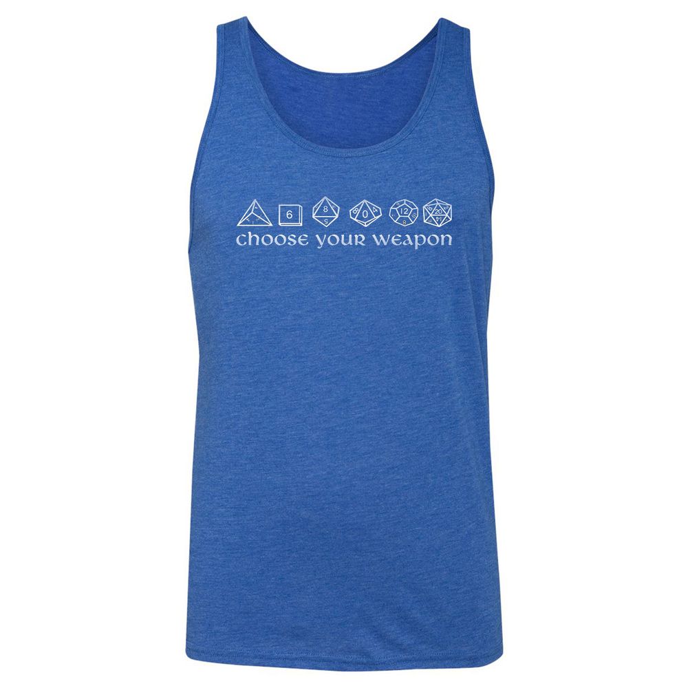 Unisex Jersey Tank - H2QSN9H3 - True Royal Triblend - 12