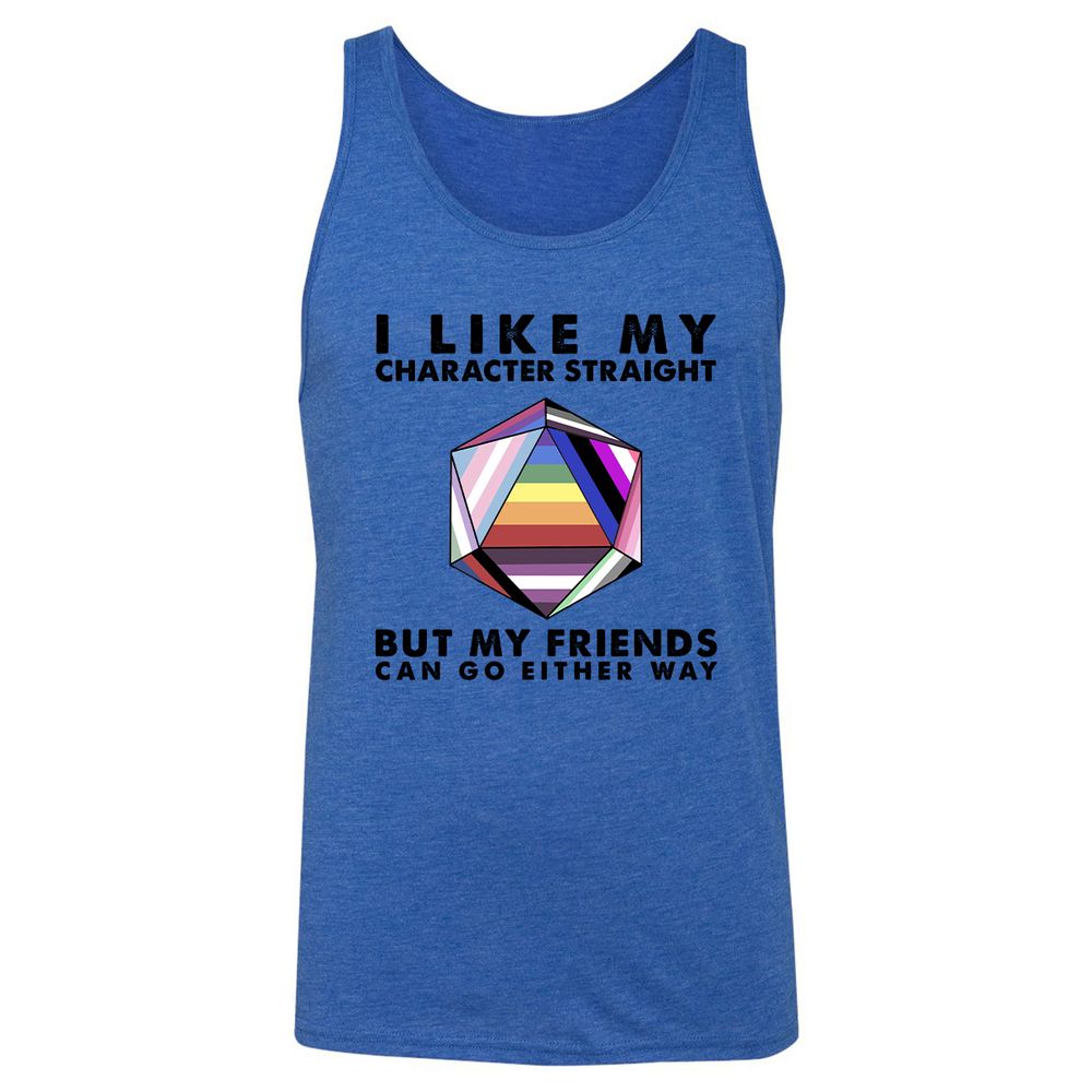 Unisex Jersey Tank - AQKASELD - True Royal Triblend - 12