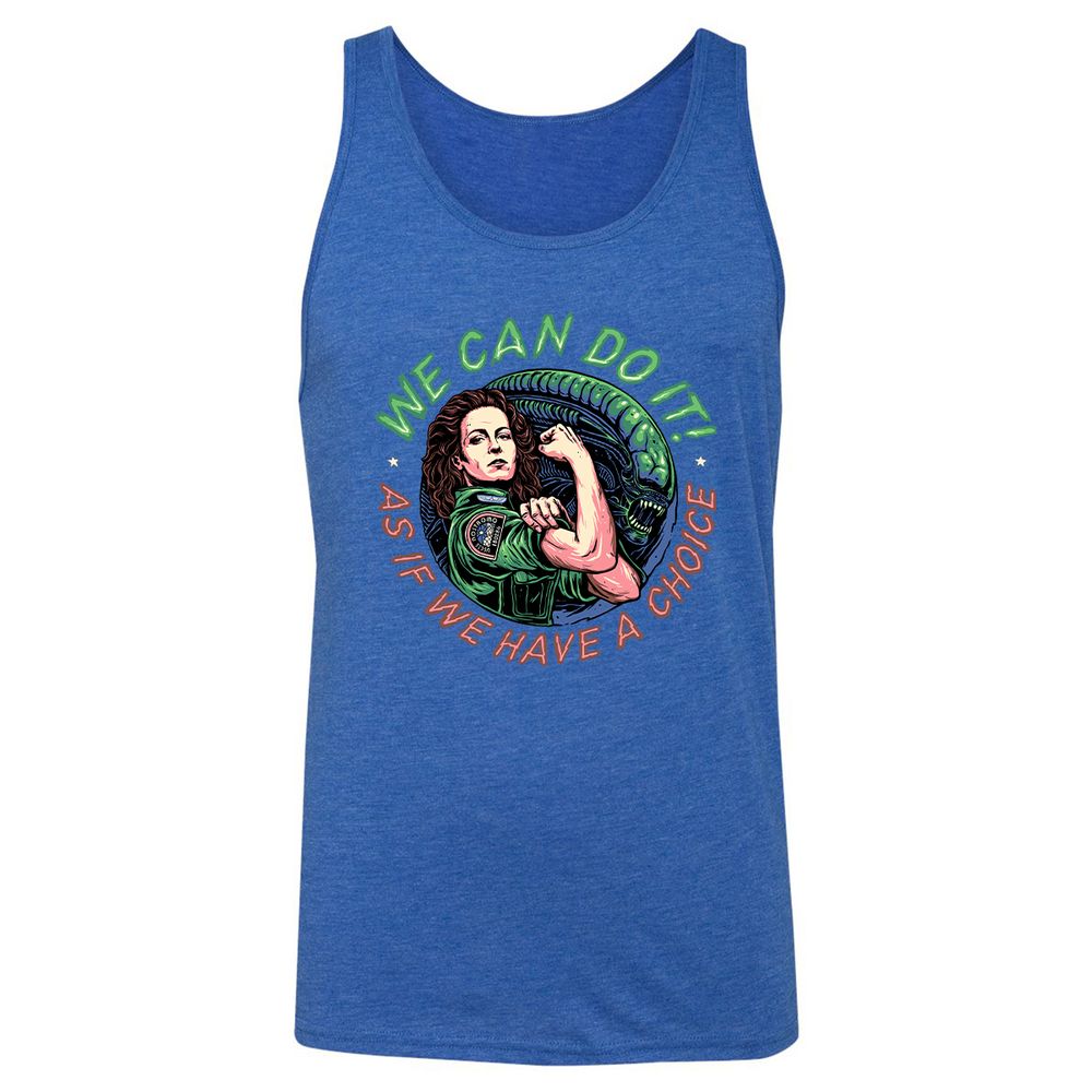 Unisex Jersey Tank - QUEW3UMF - True Royal Triblend - 12