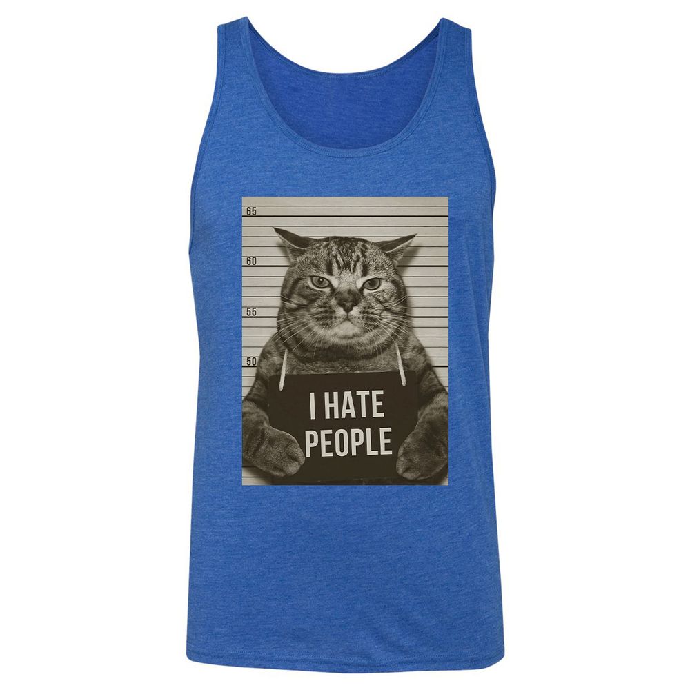 Unisex Jersey Tank - DUDYHZSR - True Royal Triblend - 12