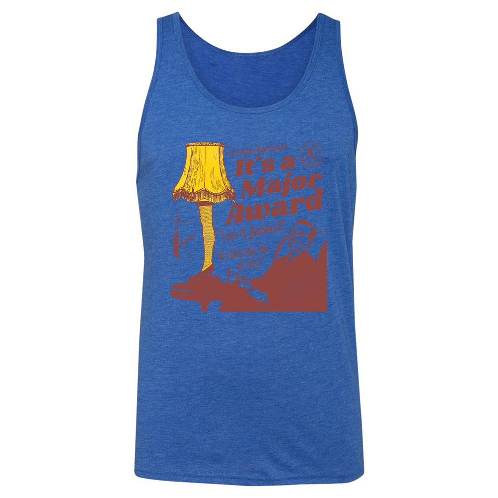 A Christmas Story Leg Lamp - True Royal Triblend - 12