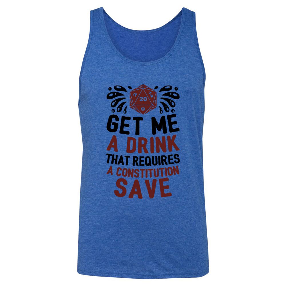 Unisex Jersey Tank - STE4DAR8 - True Royal Triblend - 12