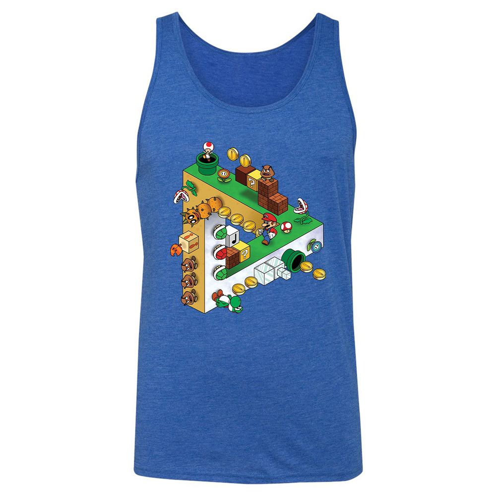 Unisex Jersey Tank - 9521Z54E - True Royal Triblend - 12