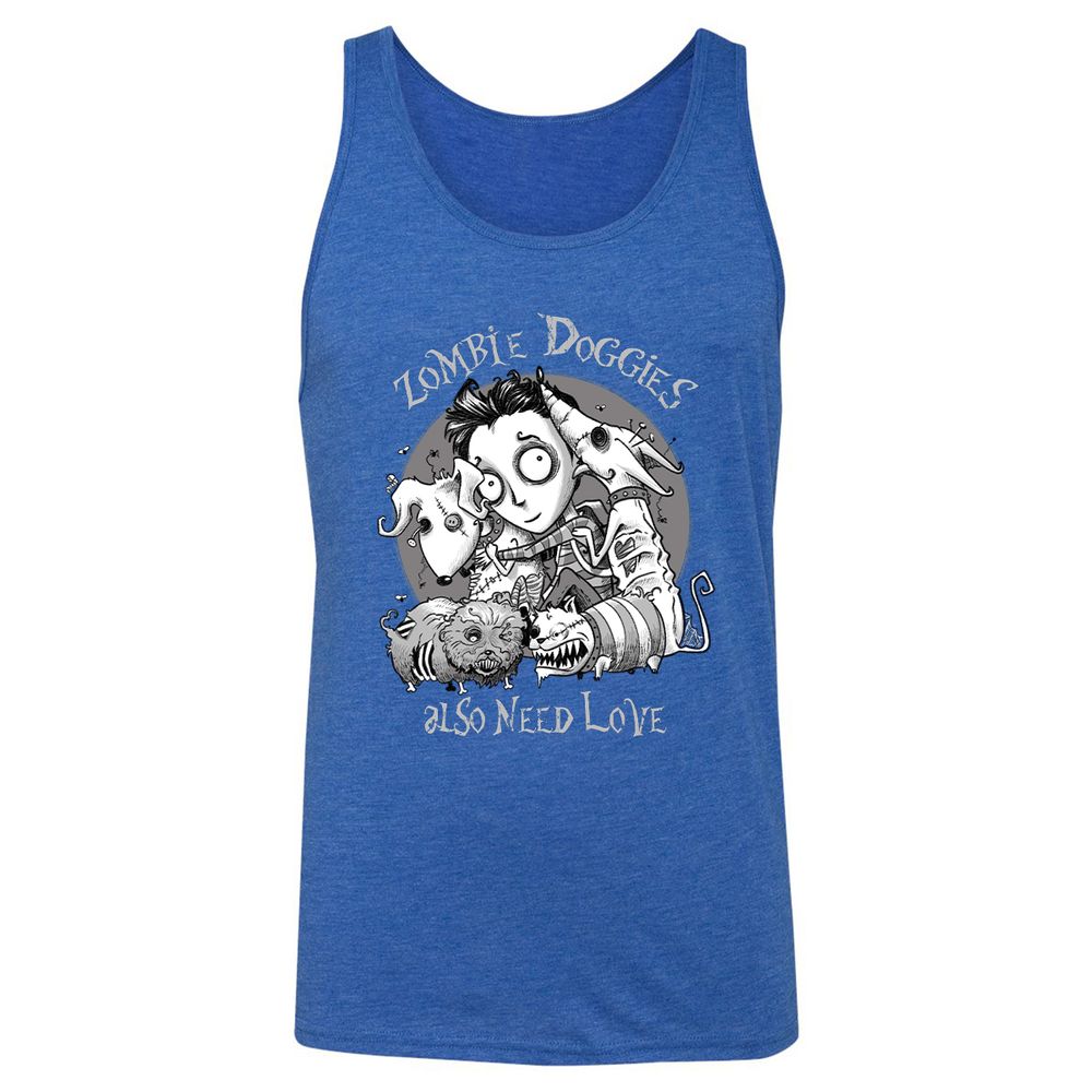Unisex Jersey Tank - XM3QD3L9 - True Royal Triblend - 12