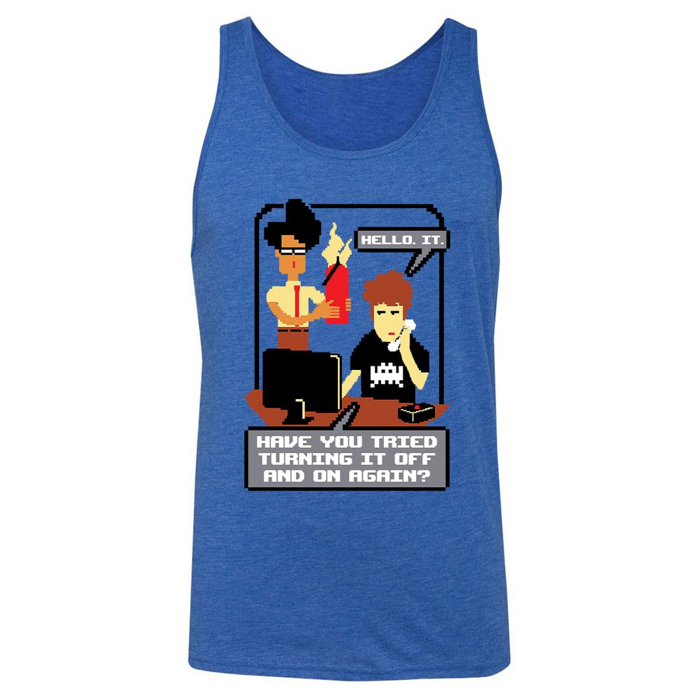 Unisex Jersey Tank - 1PW7NQ77 - True Royal Triblend - 12