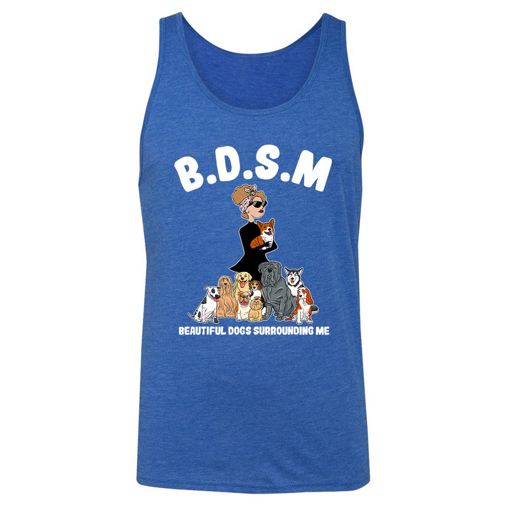 Unisex Jersey Tank - MHPVNNY7 - True Royal Triblend - 12