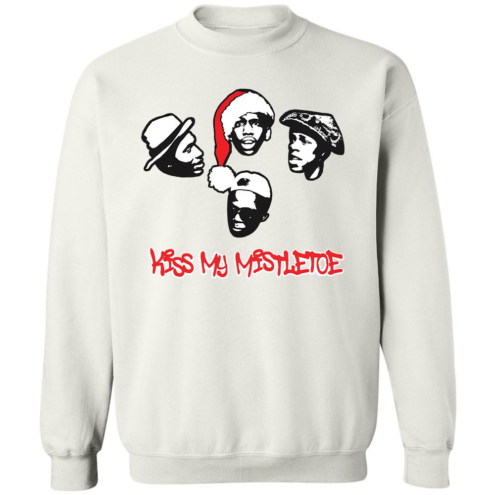 Kiss My Mistletoe Xmas Rap - White - 12