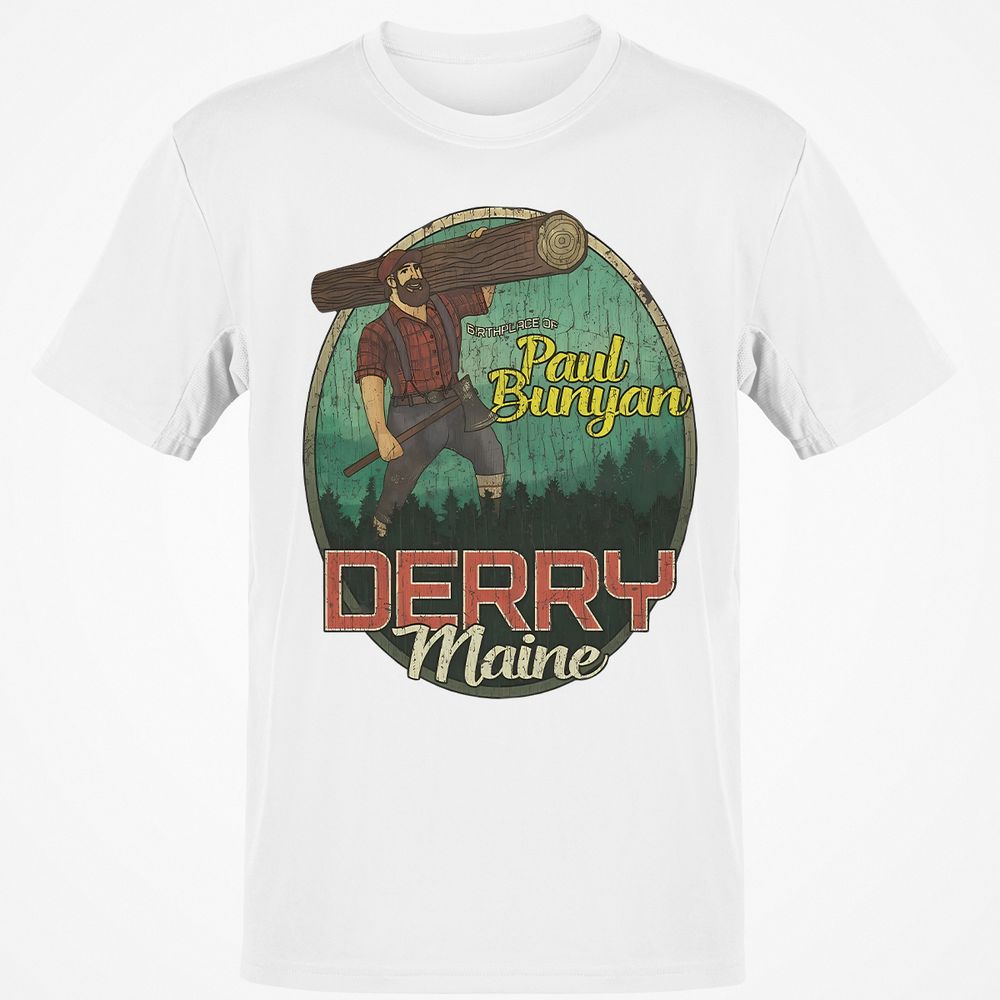 Derry Birthplace of Paul Bunyan - White - 12