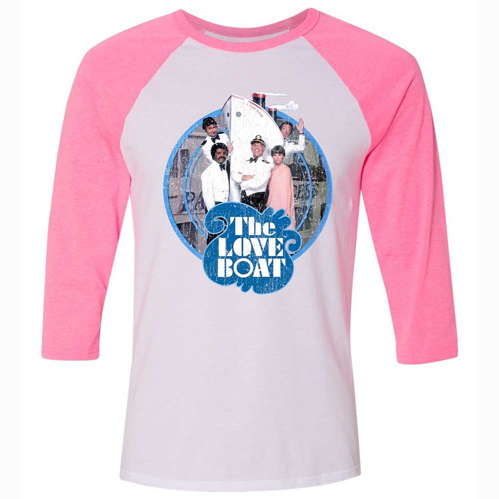 Unisex 3/4 Baseball Tee - 5G2VY8KX - White/Neon Pink - 12