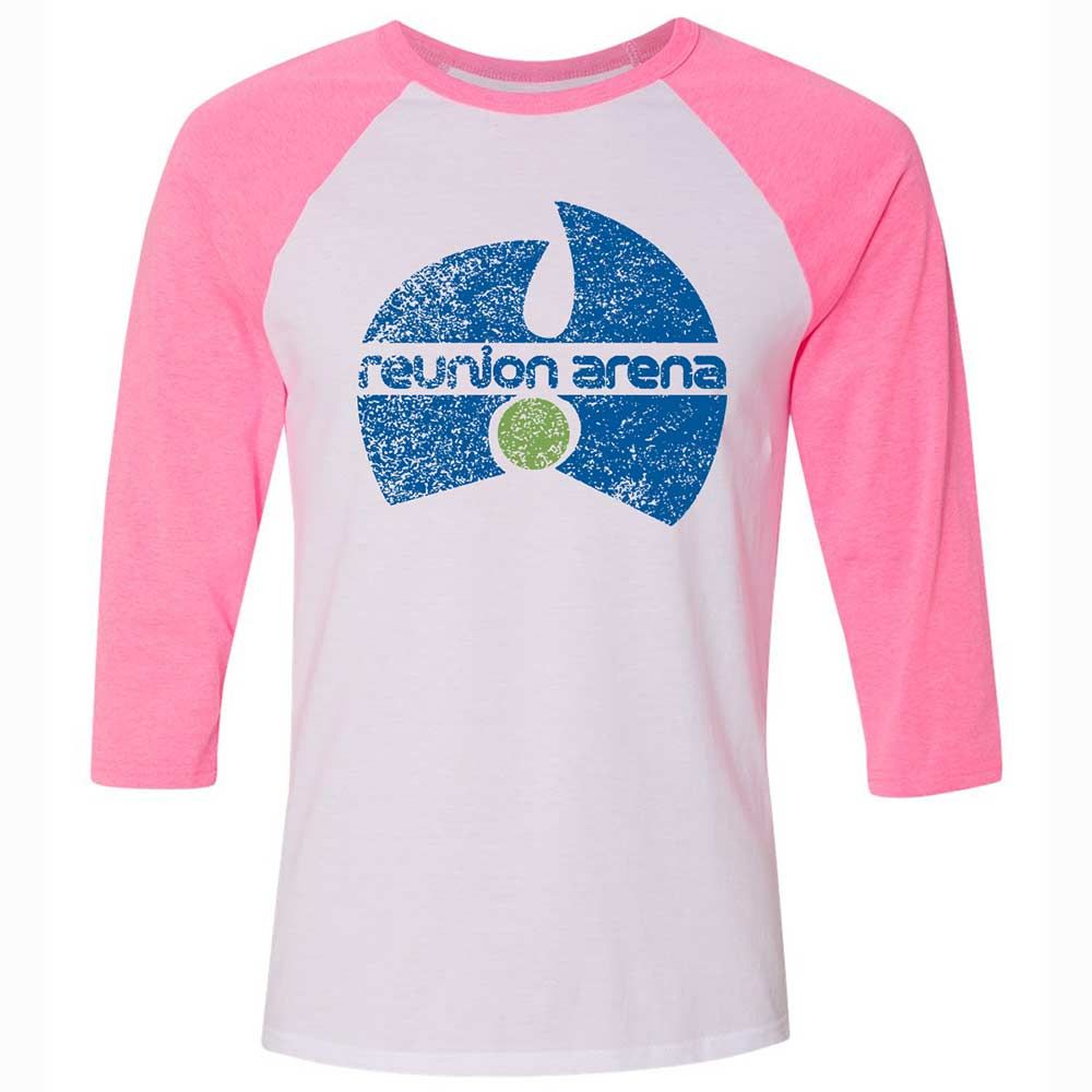 Unisex 3/4 Baseball Tee - NGQK4Y59 - White/Neon Pink - 12