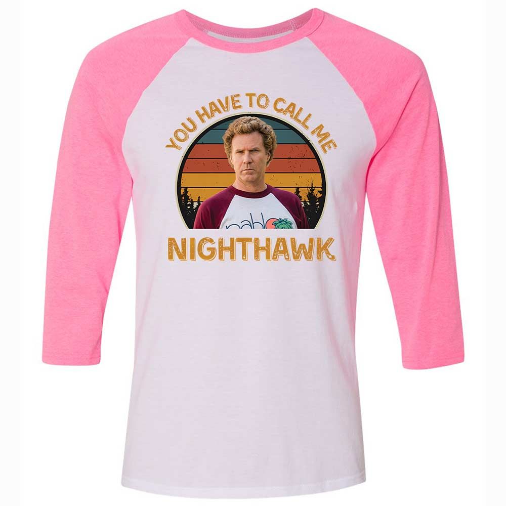 Unisex 3/4 Baseball Tee - PY5KLN9U - White/Neon Pink - 12