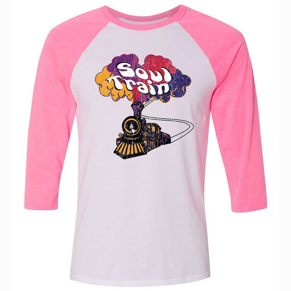 Unisex 3/4 Baseball Tee - K5JWLMM4 - White/Neon Pink - 12