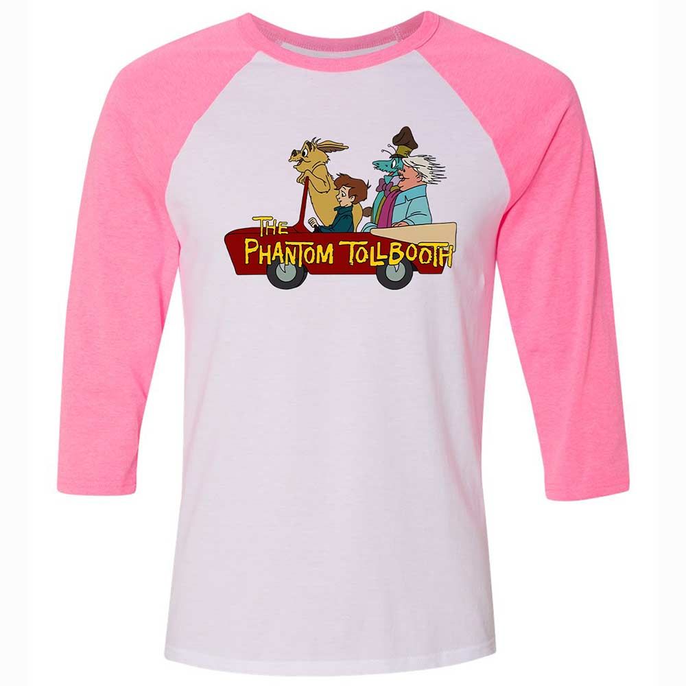 Unisex 3/4 Baseball Tee - MWYVQ9F1 - White/Neon Pink - 12