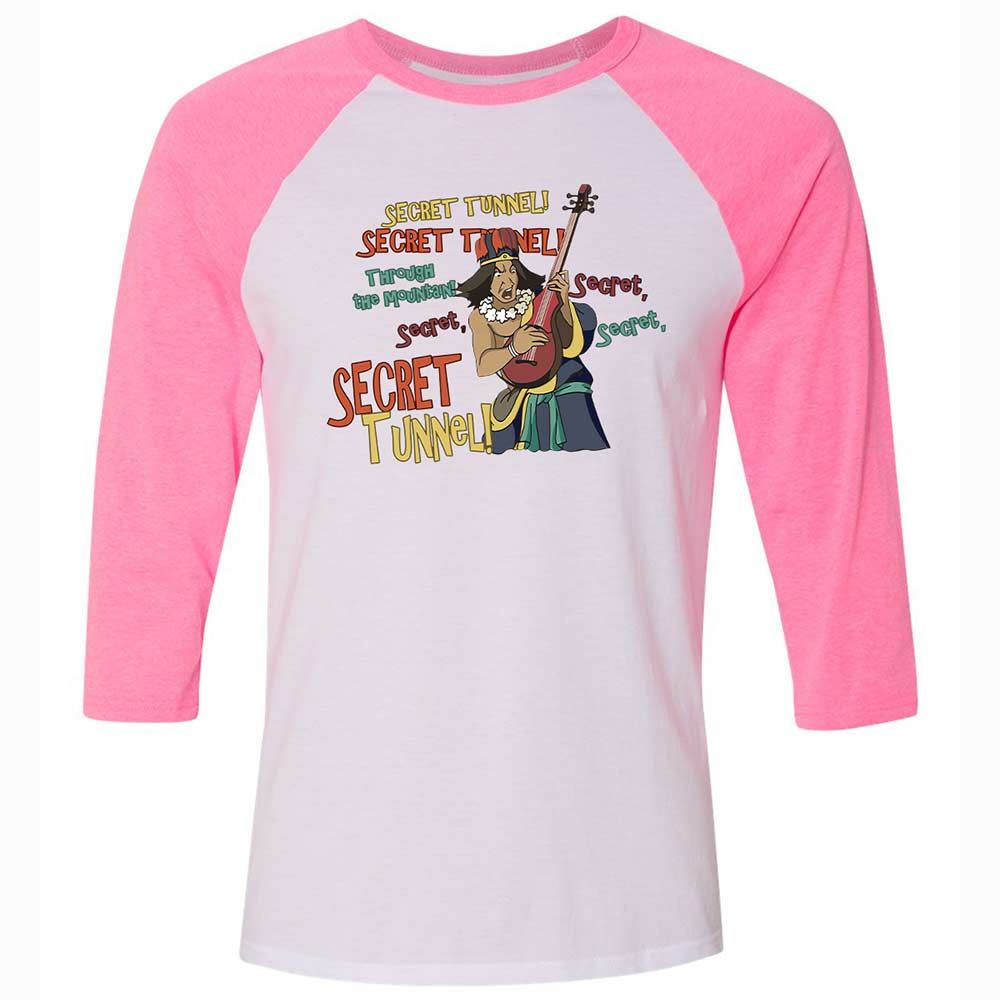 Unisex 3/4 Baseball Tee - 6M9RWTLA - White/Neon Pink - 12