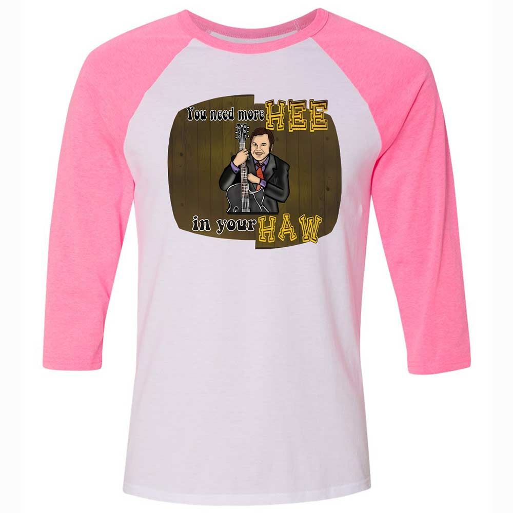 Unisex 3/4 Baseball Tee - 7KDB7RMN - White/Neon Pink - 12