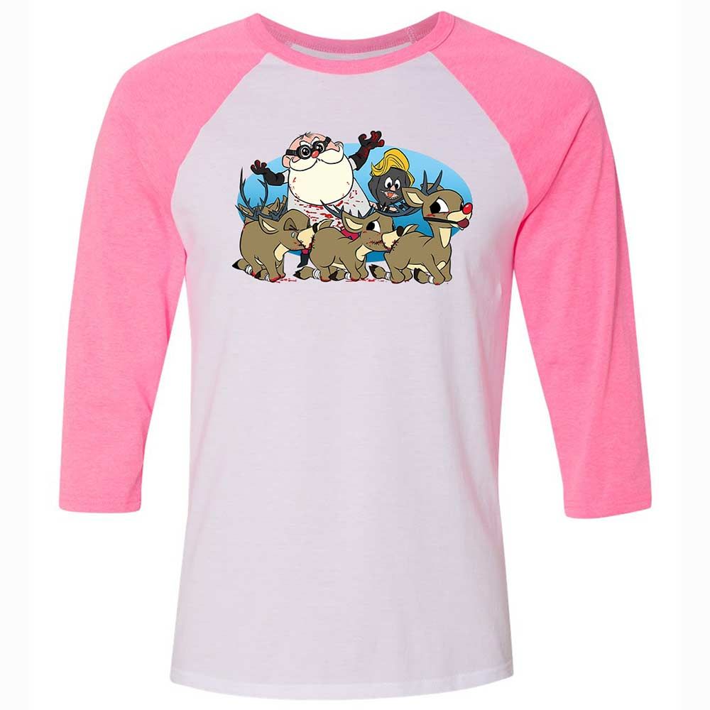 Santapede Greeting - White/Neon Pink - 12