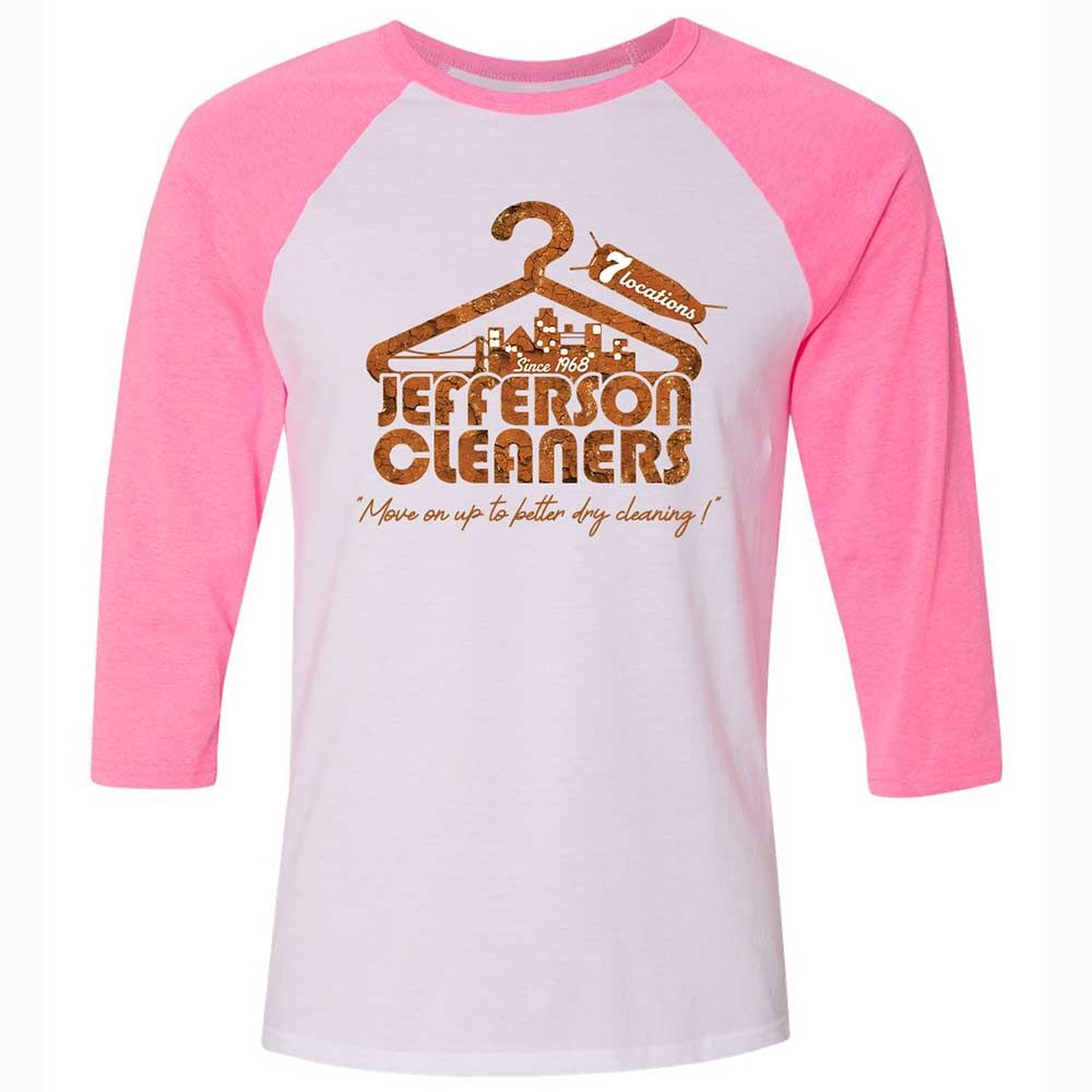 Unisex 3/4 Baseball Tee - XWF1TBD3 - White/Neon Pink - 12