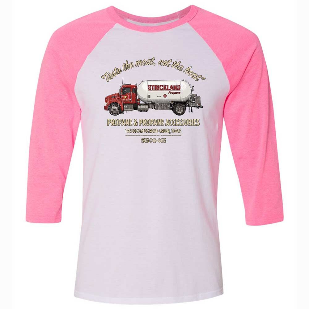 Unisex 3/4 Baseball Tee - FW3H6PXV - White/Neon Pink - 12