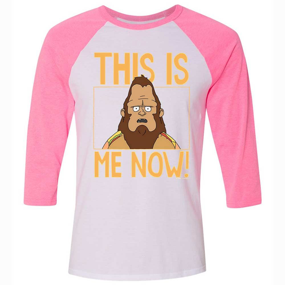 Unisex 3/4 Baseball Tee - 7PZKTND5 - White/Neon Pink - 12