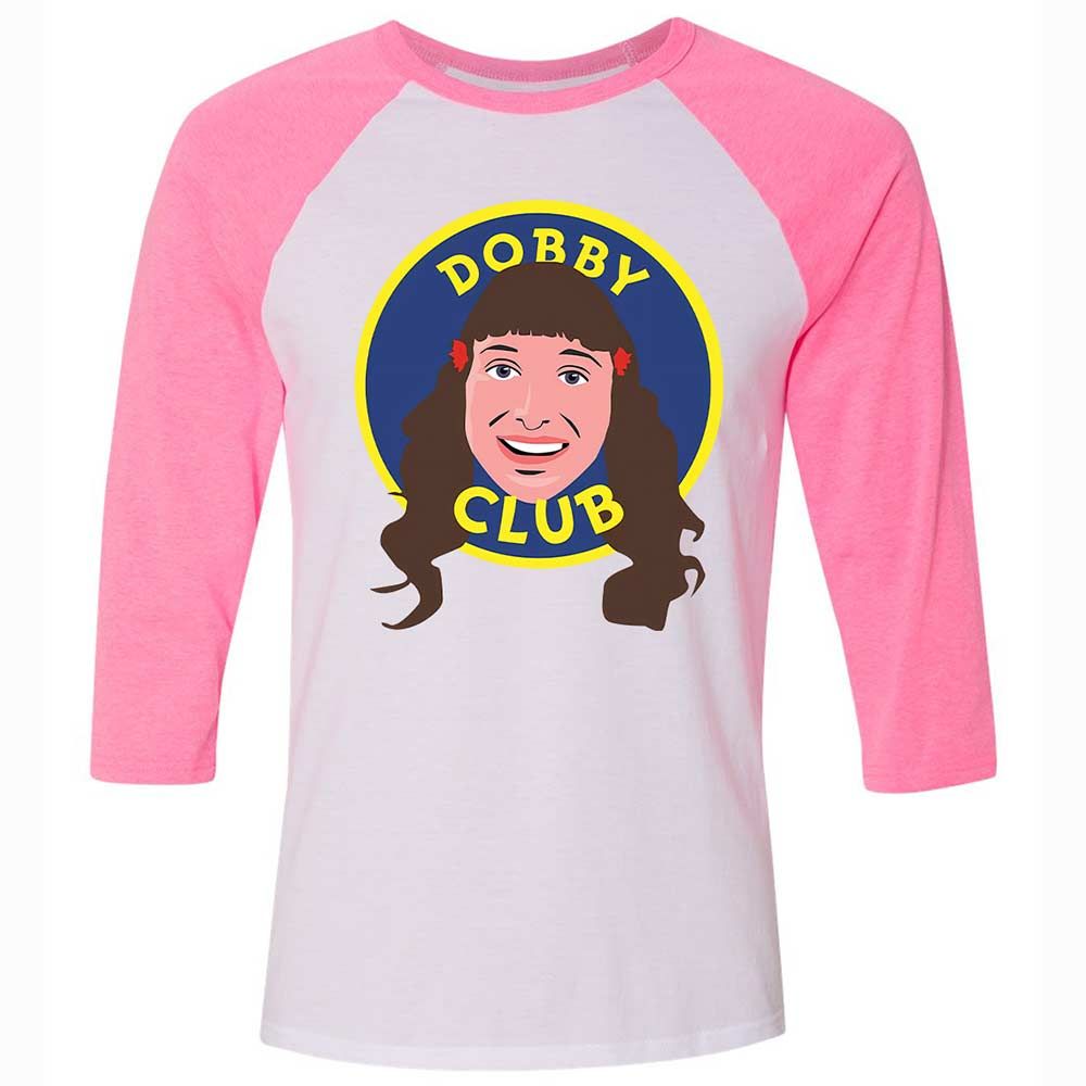 Unisex 3/4 Baseball Tee - D7WKA29V - White/Neon Pink - 12