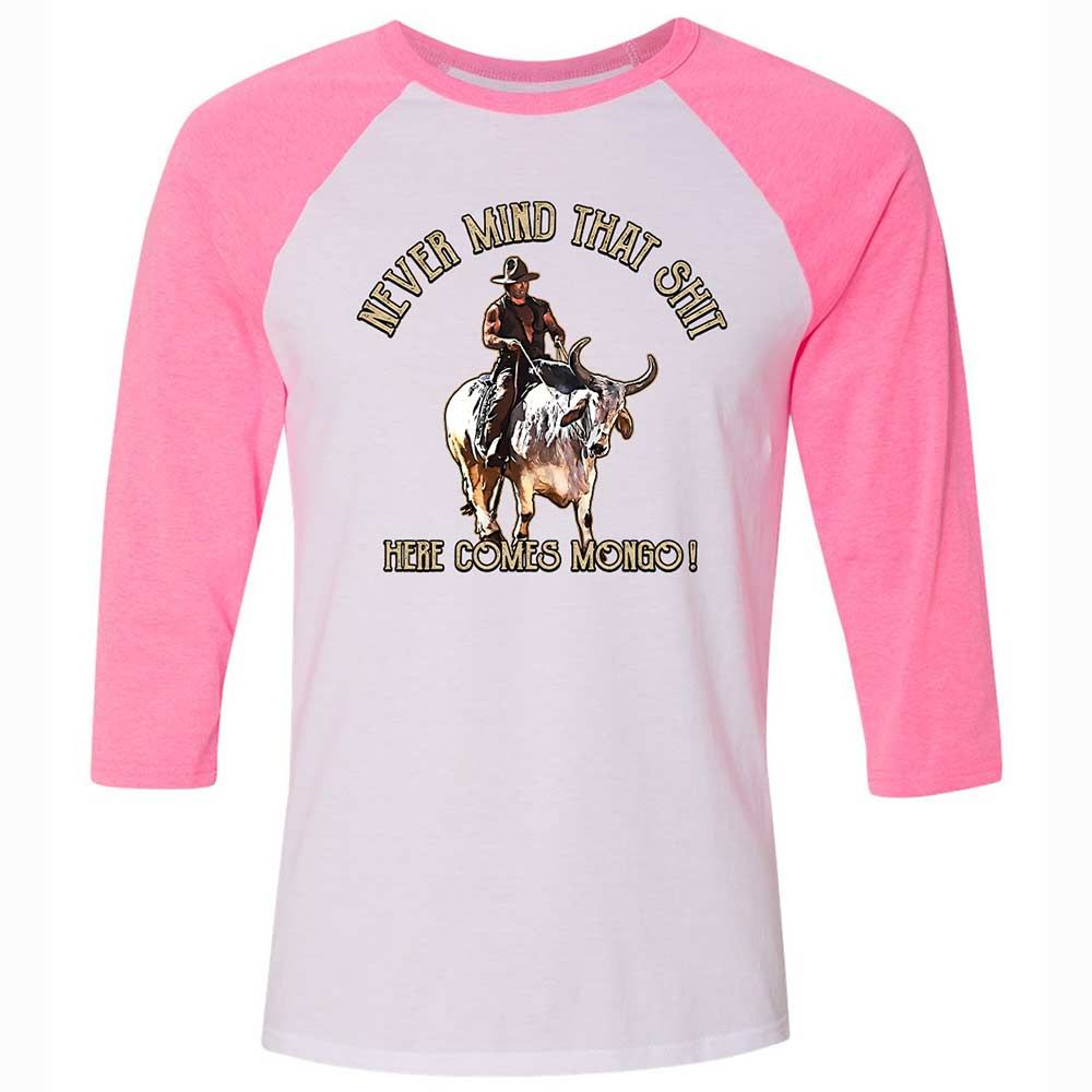 Unisex 3/4 Baseball Tee - JL8LDBCX - White/Neon Pink - 12