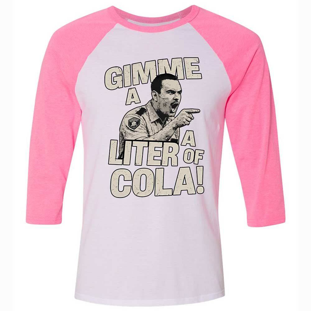 Unisex 3/4 Baseball Tee - WLY8JJU1 - White/Neon Pink - 12