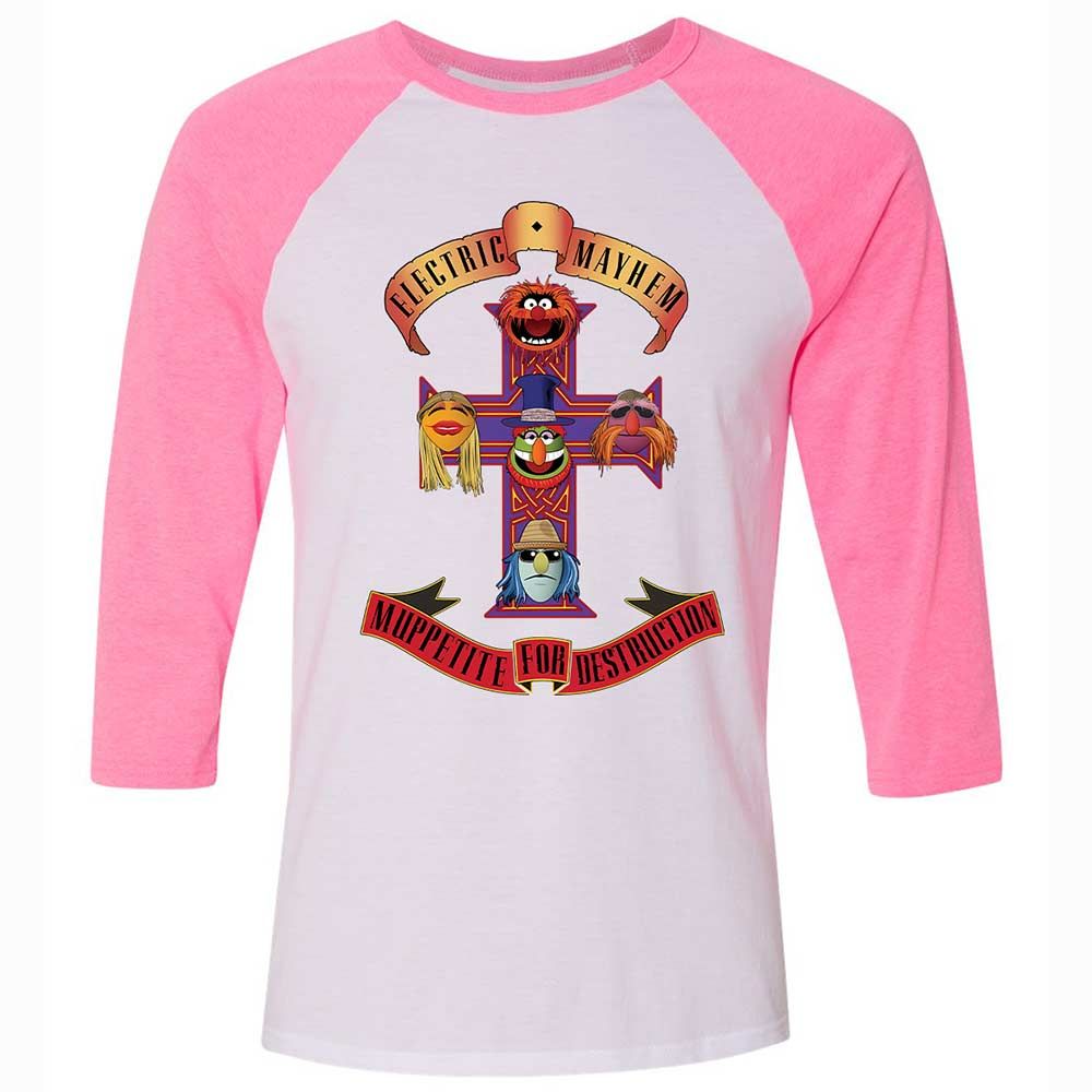 Muppetite For Mayhem - White/Neon Pink - 12