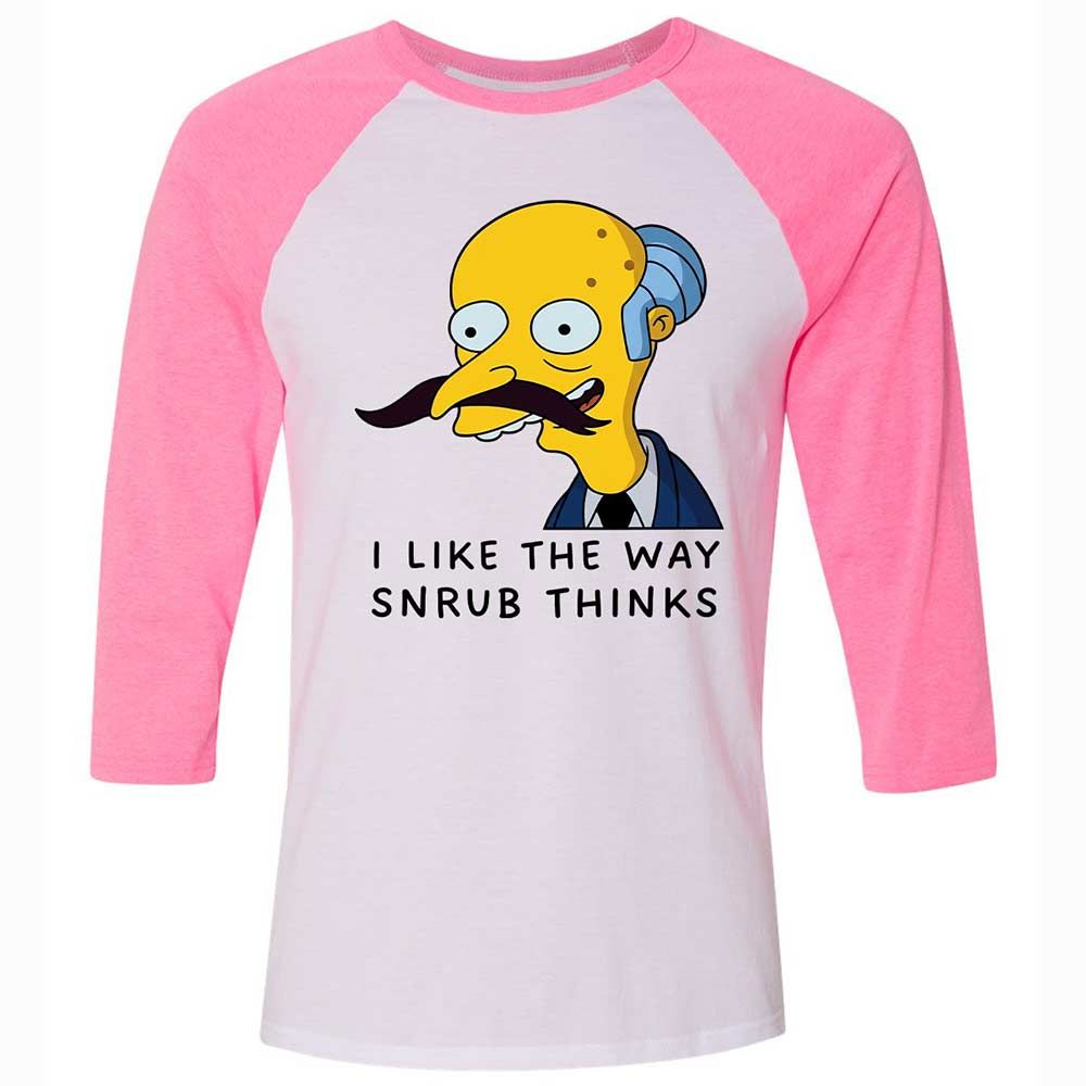 I Like the Way Snrub Thinks - White/Neon Pink - 12