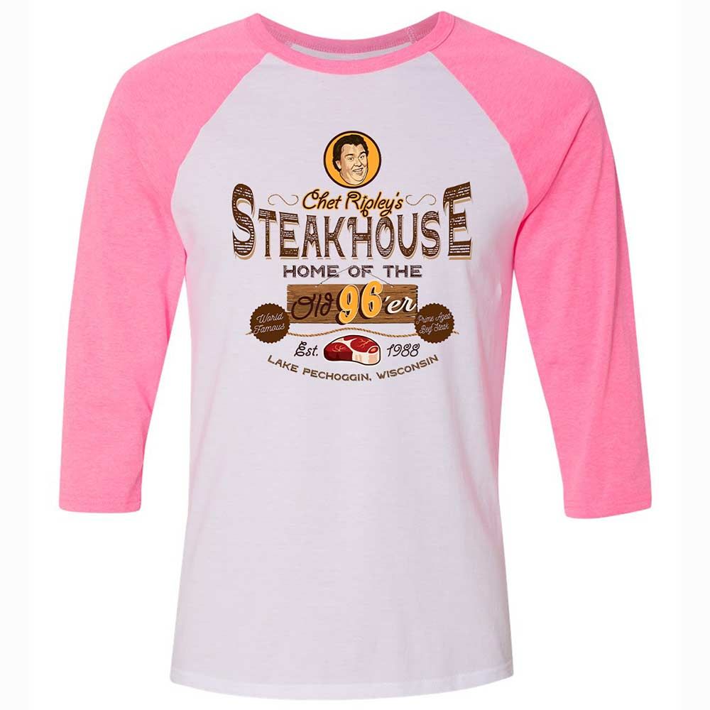 Unisex 3/4 Baseball Tee - 18MFWTJE - White/Neon Pink - 12