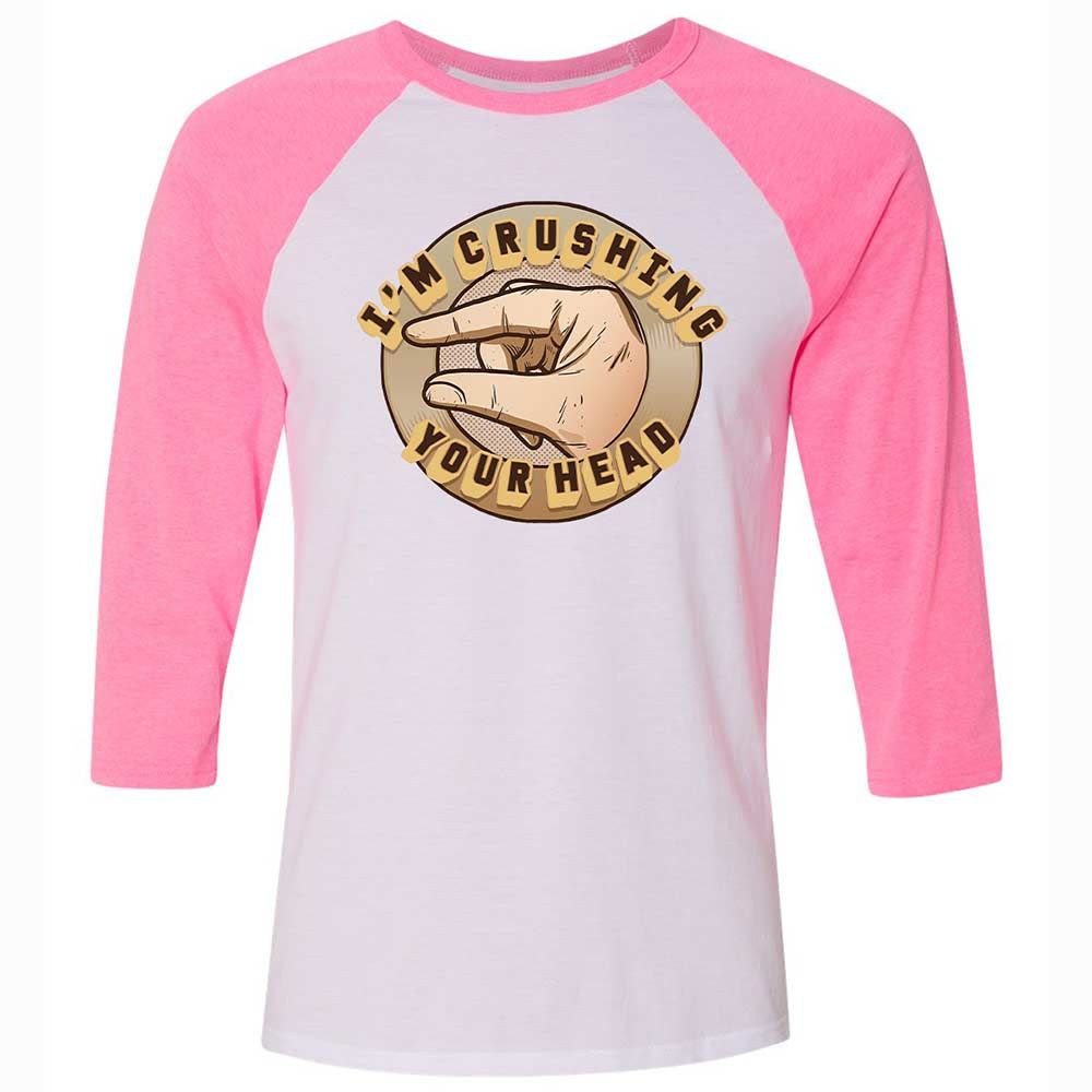 I'm Crushing Your Head - White/Neon Pink - 12